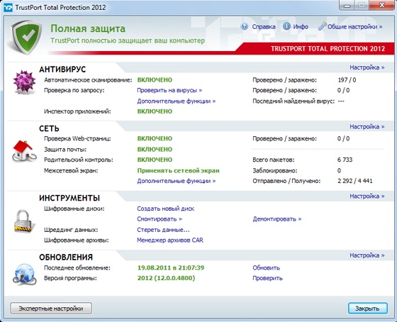 TrustPort Total Protection 2012