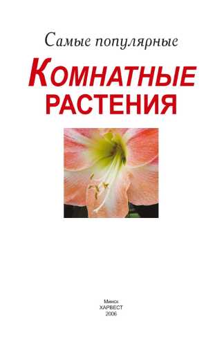 Самые популярные комнатные растения