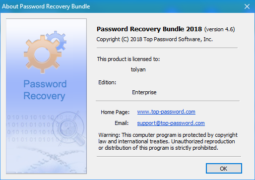 Password Recovery Bundle 2018 Enterprise Edition