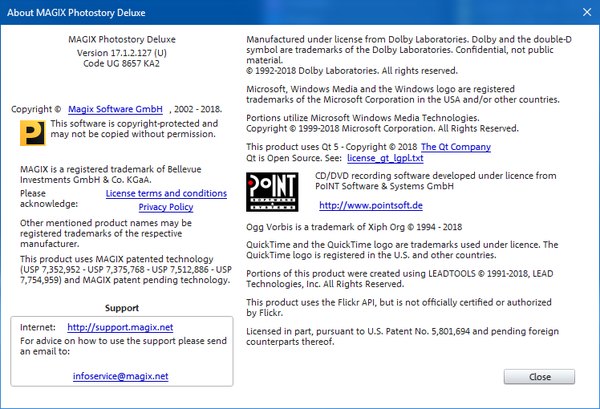 MAGIX Photostory Deluxe 2018 17.1.2.127