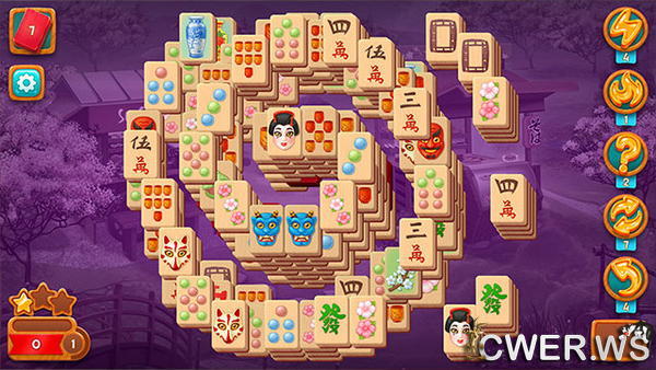 скриншот игры Mahjong Fest: Sakura Garden