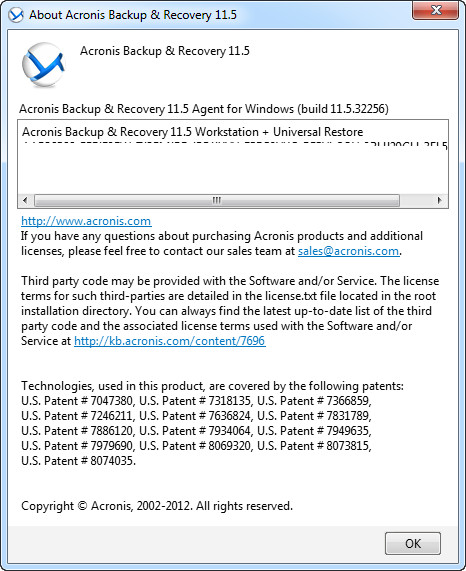 Acronis Backup & Recovery Server