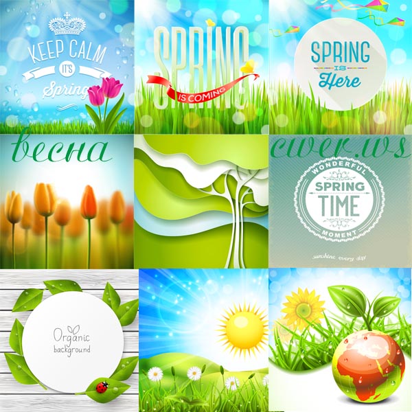 Весенние фоны