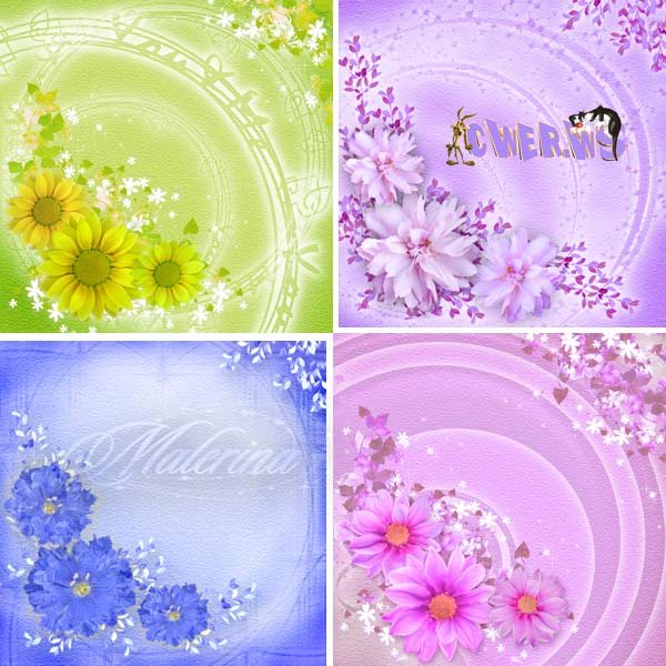 Цветочные фоны