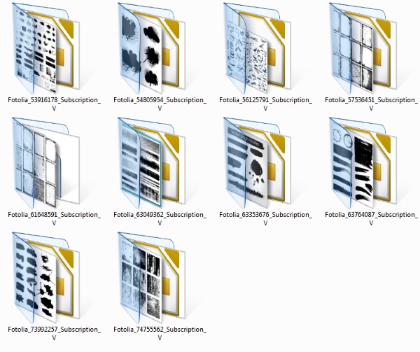 Гранжевые кисти, мазки, рамки2