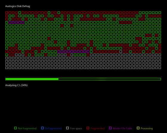 Auslogics Disk Defrag Screen Saver 1